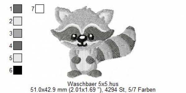 Racoon 2'x2'